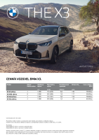 BMW X3 - cennik 2024 